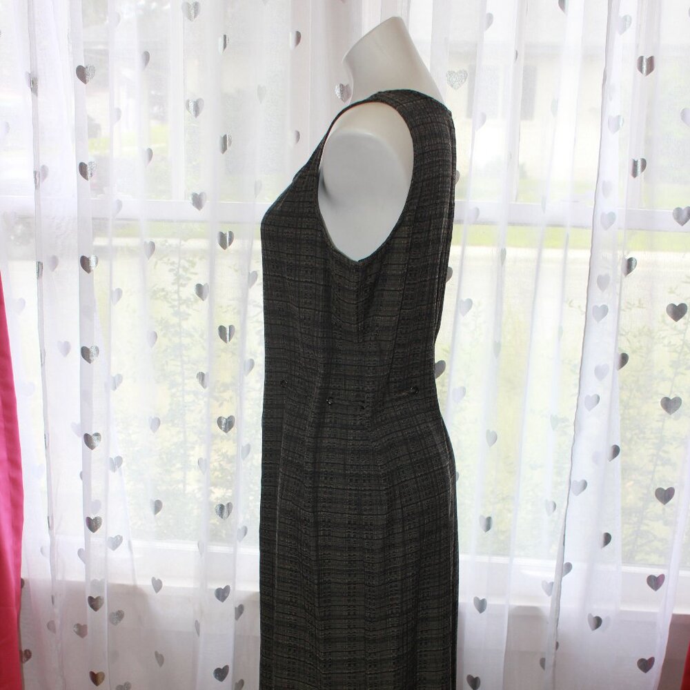 #508 Norton McNaughton Patterned Sleeveless Dress Size L - Picture 3 of 9